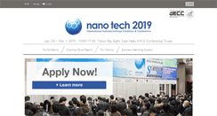 Desktop Screenshot of nanotechexpo.jp